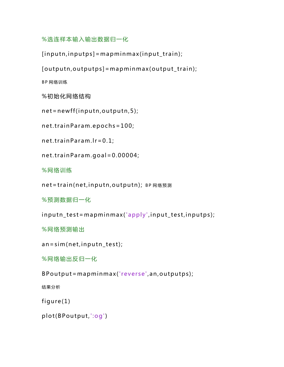 MATLAB神经网络30个案例分析（原代码）_第2页