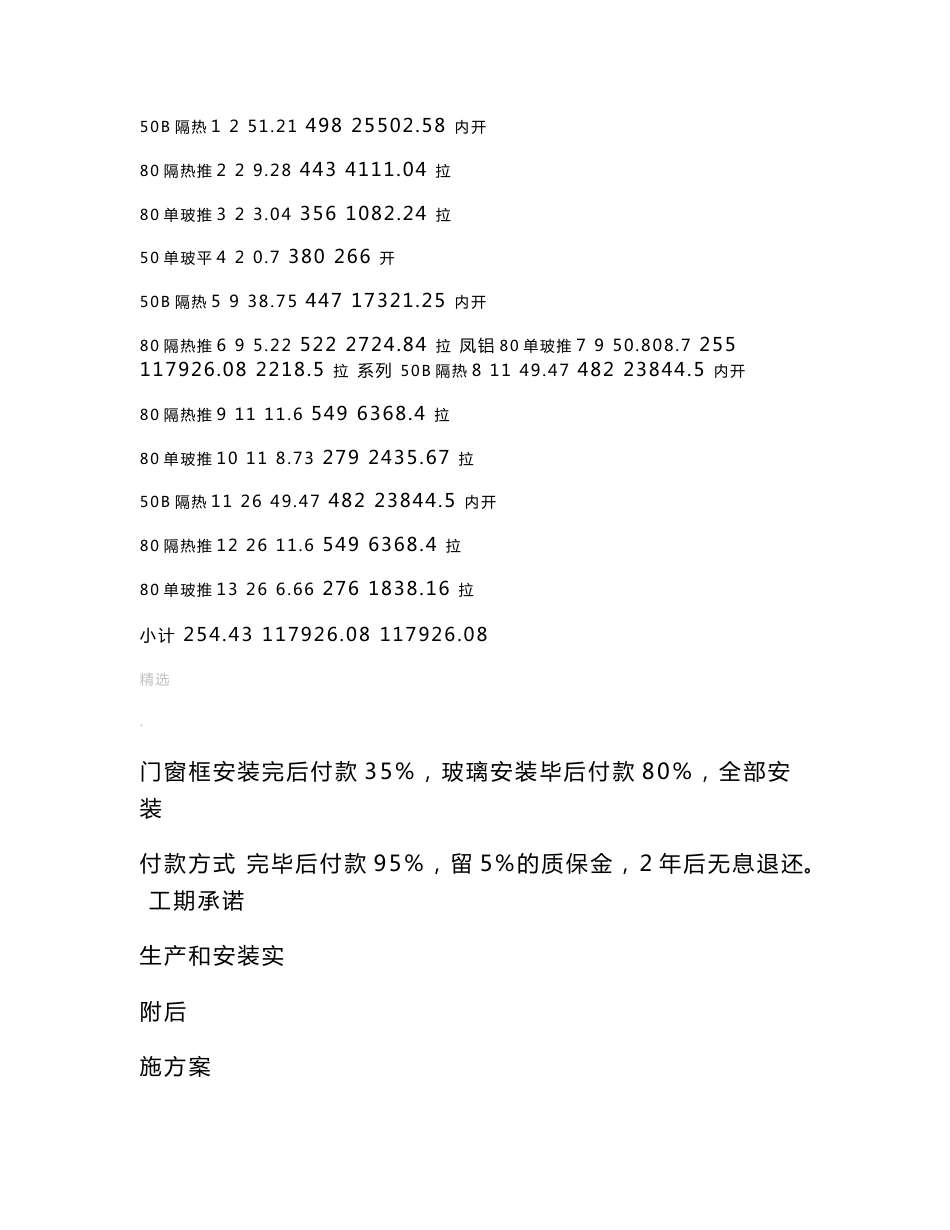 铝合金门窗投标书文件样本_第3页