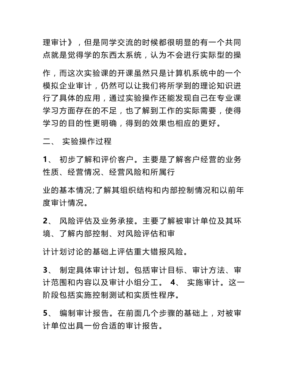审计实验报告总结_第2页