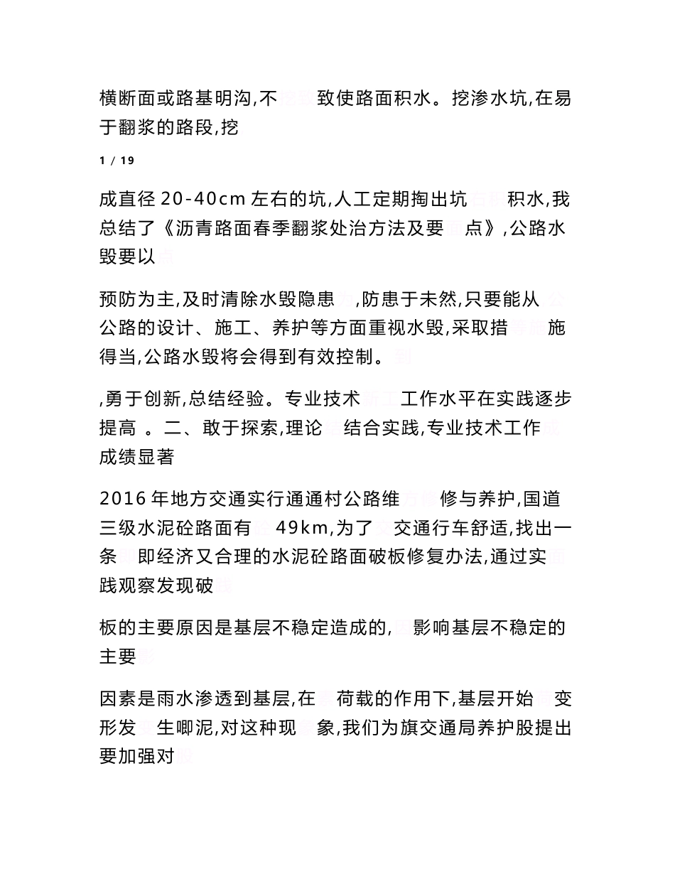公路养护专业技术总结【精选资料】_第2页