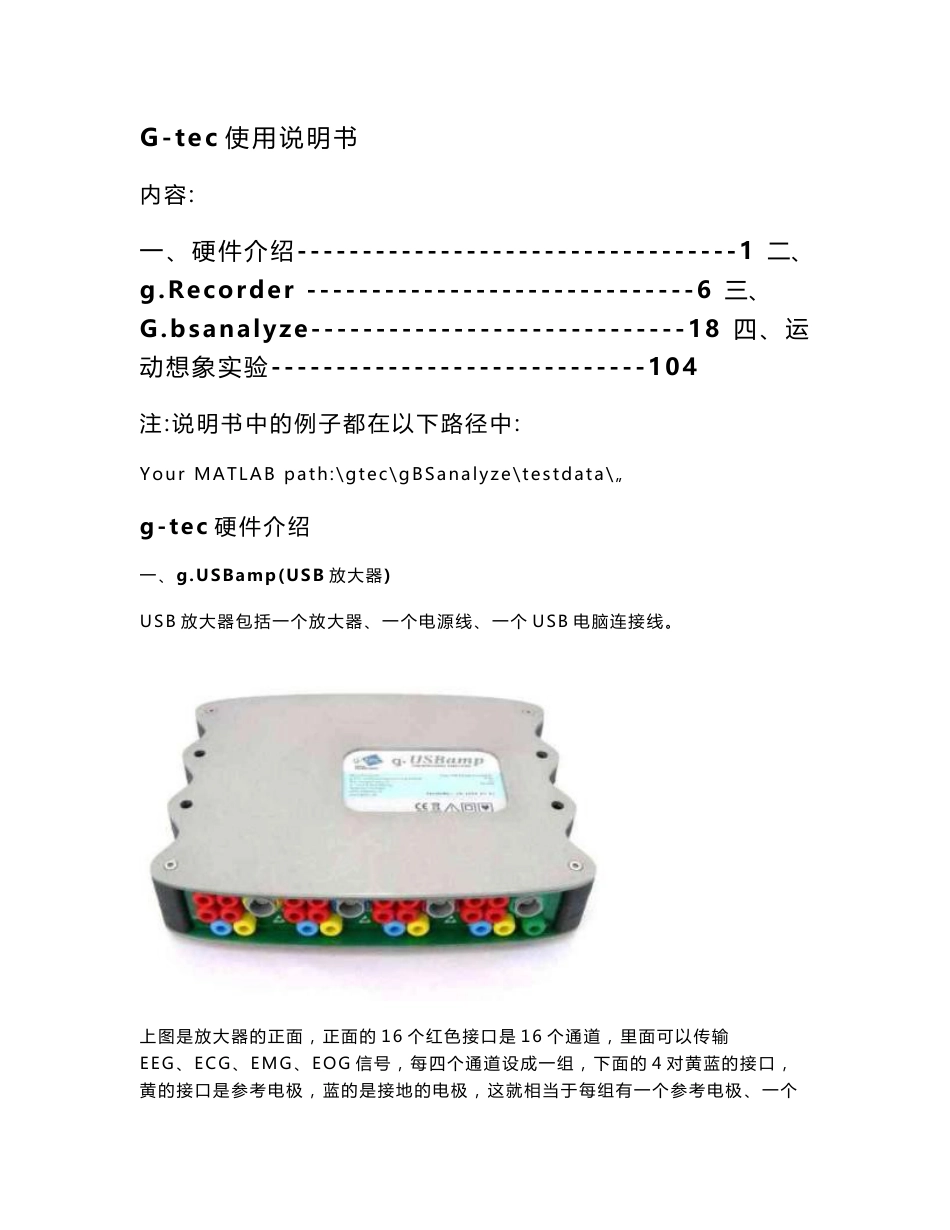 G-tec使用说明书_第1页