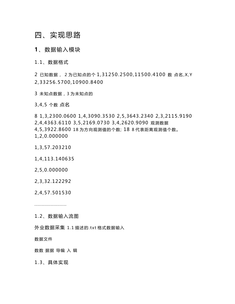测绘程序设计基础课程设计报告_第3页