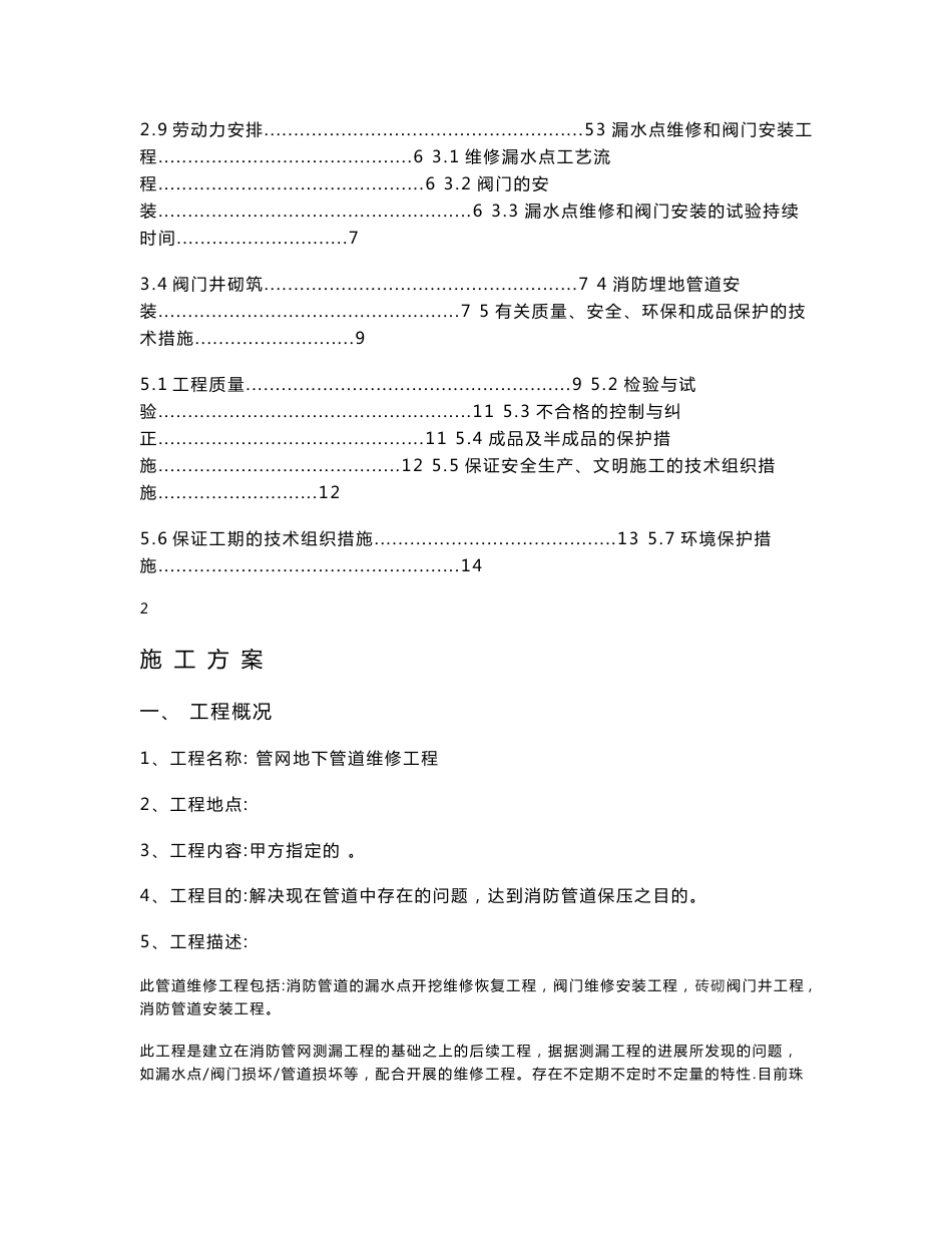 供水管网测漏与管道定位工程施工方案_第2页