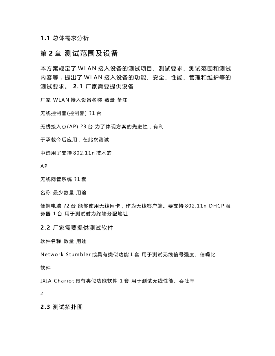 XXXX无线局域网的测试方案_第3页
