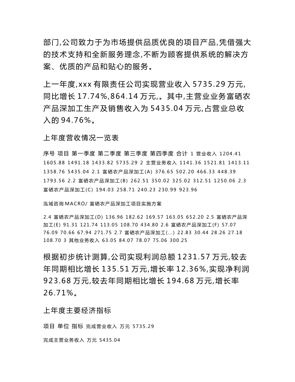 富硒农产品深加工项目实施方案_第2页