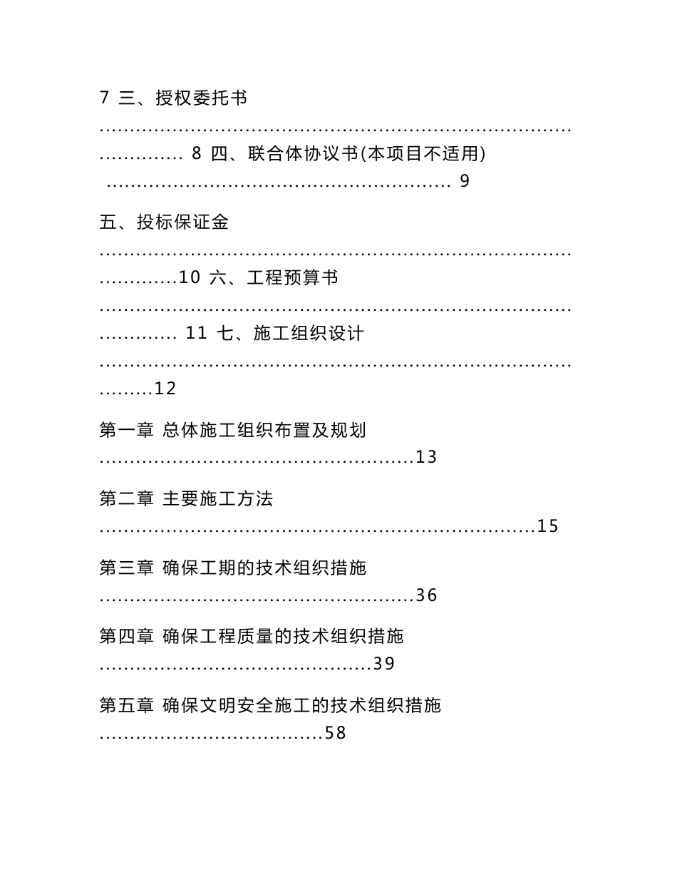 道路工程投标文件_第2页