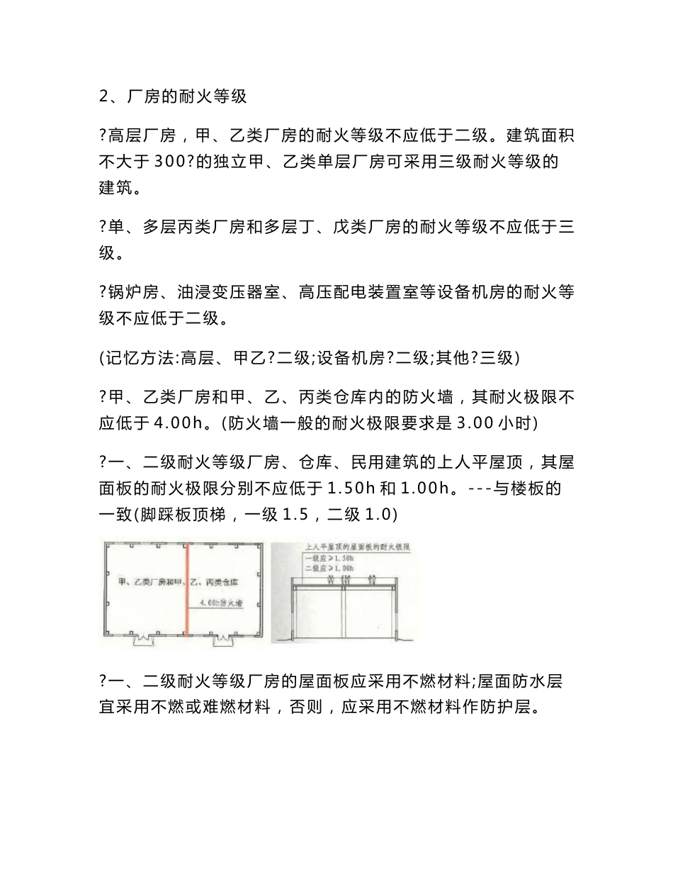 2、一级注册消防工程师知识点总结-专题规范（建筑设计防火规范）_第3页