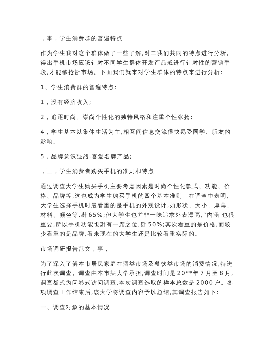 市场调研报告范文_第2页