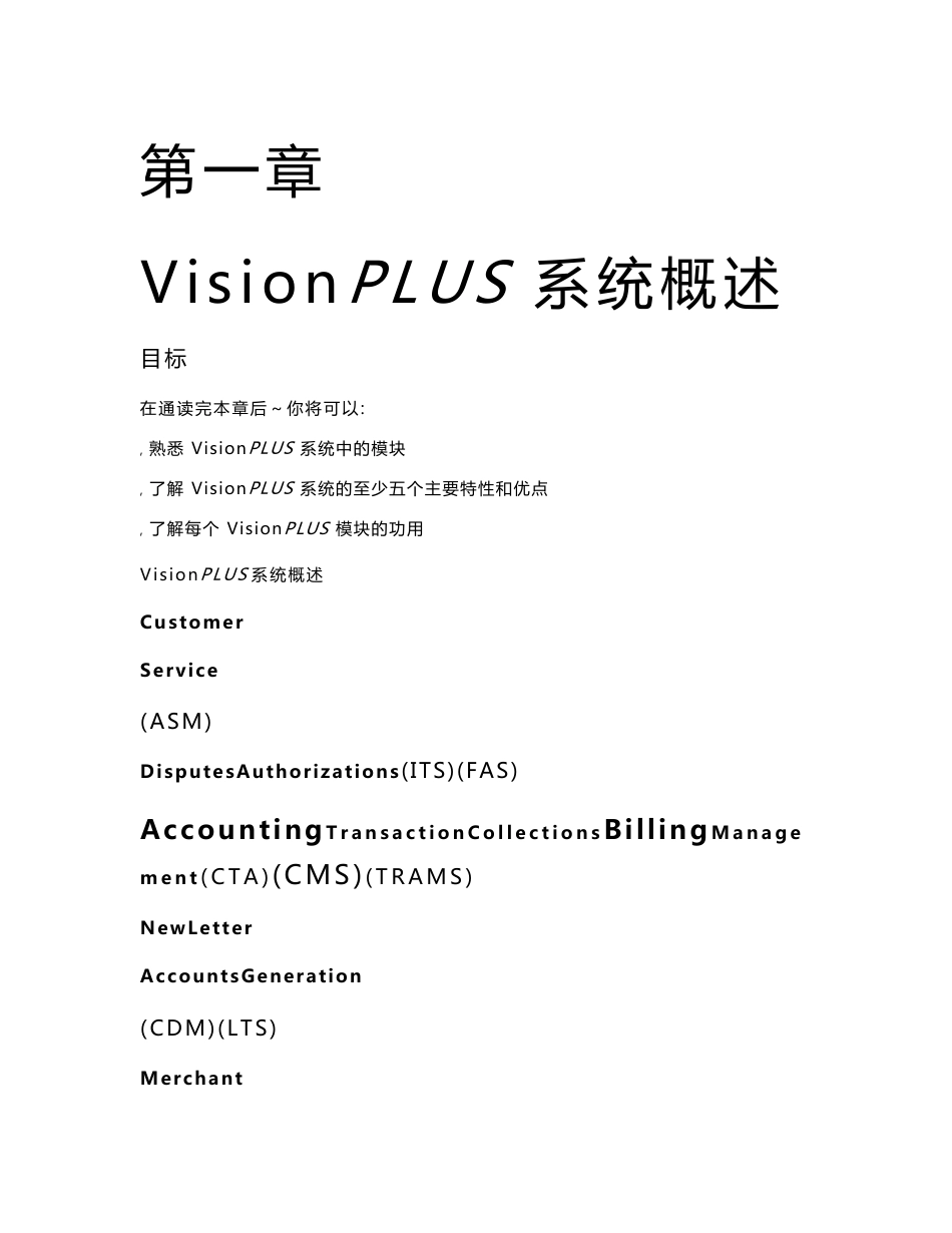 FAS VisionPLUS 系统概述_第1页