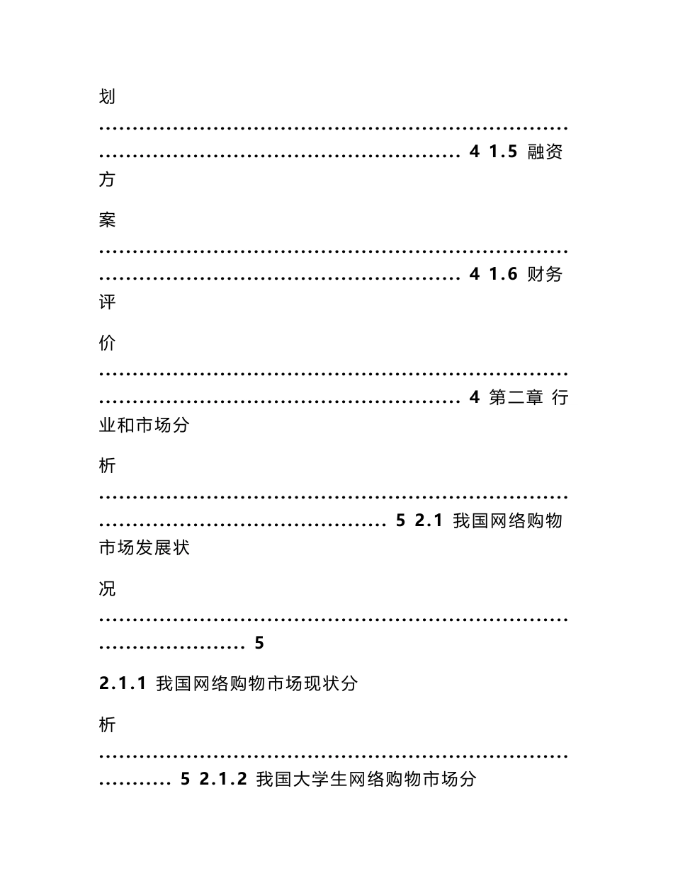 互联网 电商平台APP项目商业计划书_第2页