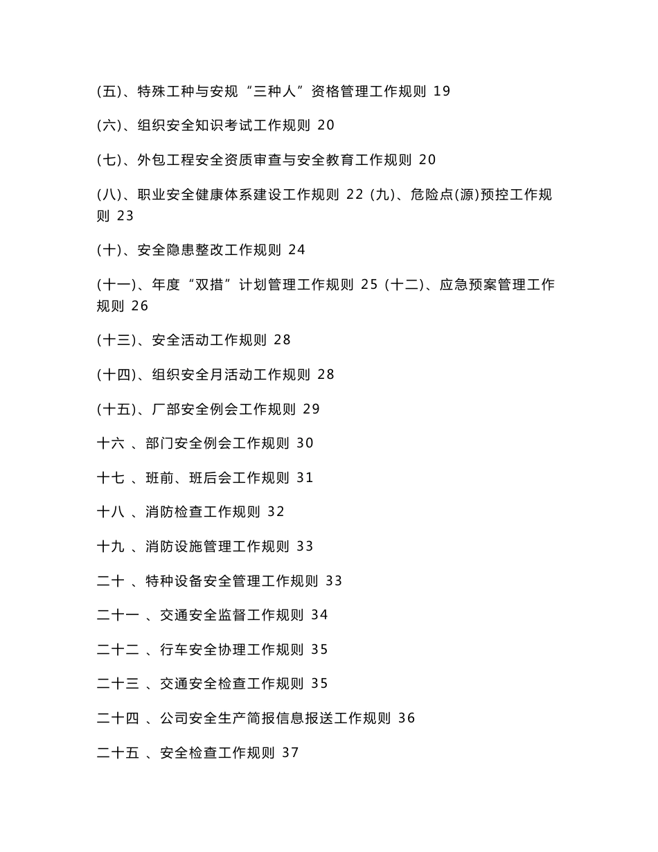 五凌电力有限公司企业标准安全管理工作手册_第2页