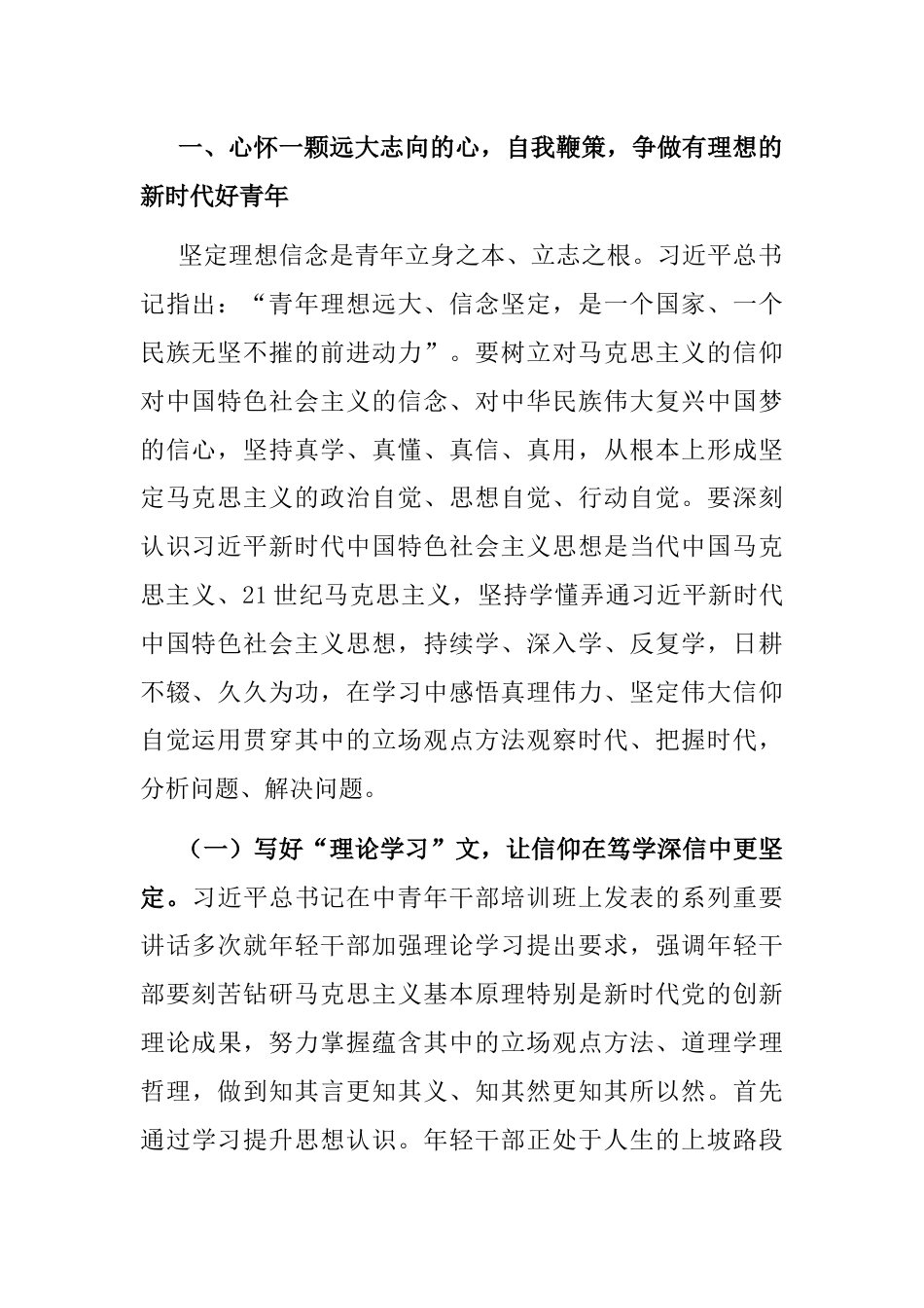 4篇2023年学习贯彻新时代中国特色社会主义思想主题教育党课讲稿辅导报告：青年干部要上好主题教育这门“必修课”_第2页