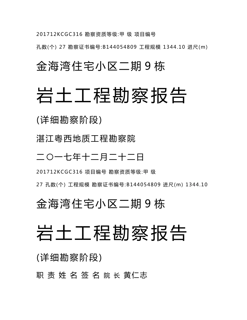 地质报告范本案例供参考_第1页