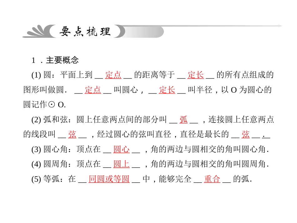 2015中考数学圆的基本性质总复习试题中考题精选优质PPT课件_第3页