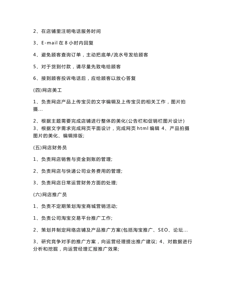 网店运营策划书(策划书范文)_第3页