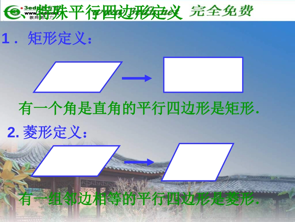 2012届中考数学特殊平行四边形专题复习_第2页