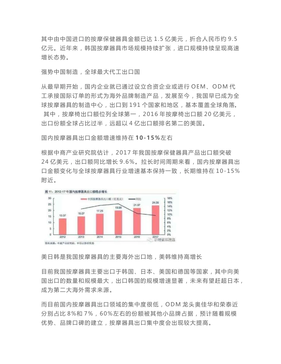 行业研究报告- 2018年按摩椅行业研究报告_第3页