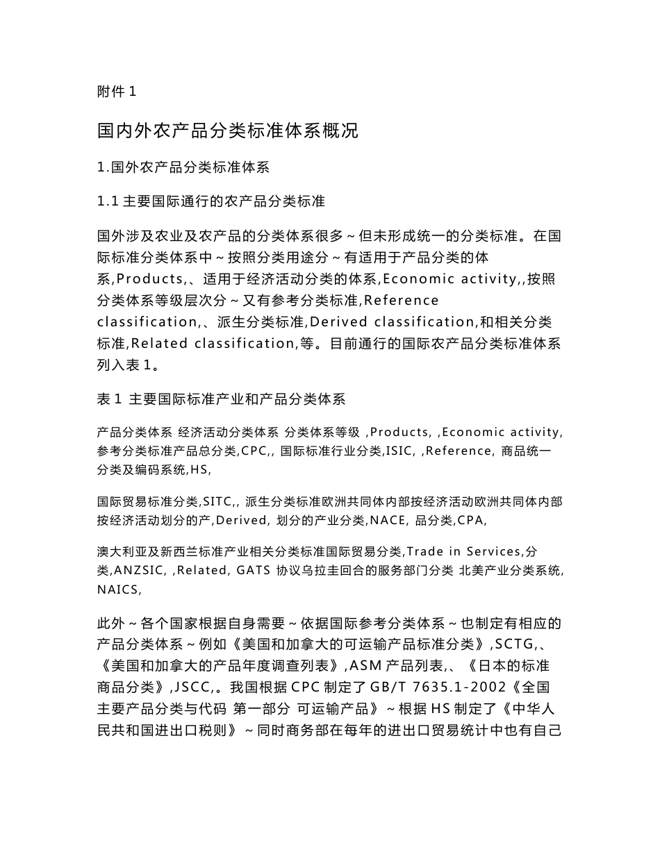 资料_国内外农产品分类标准体系概况_第1页