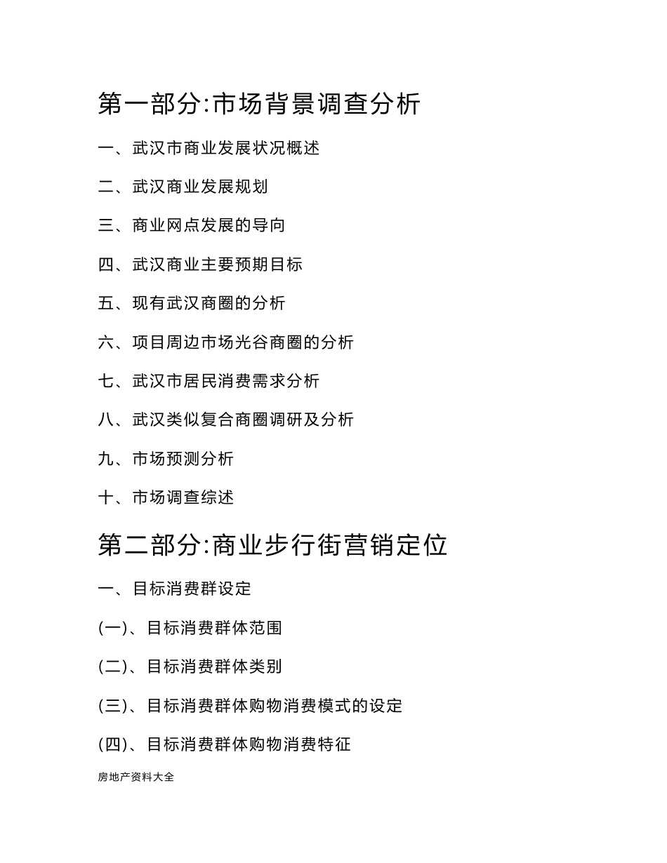 武汉光谷世界城商业步行街项目分析定位招商全程报告地产资料_第2页