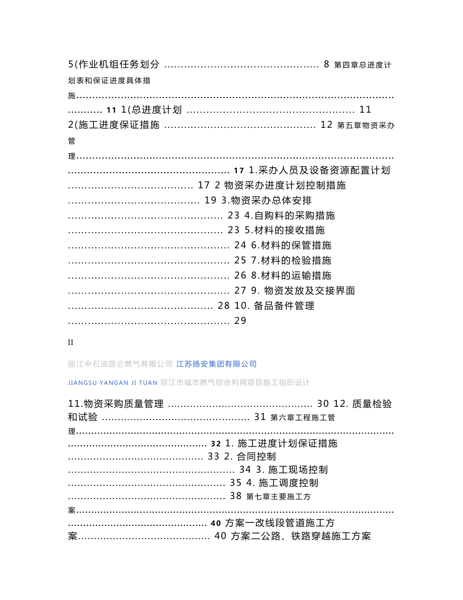 福建市政道路天燃气管道迁改工程施工组织设计_第2页