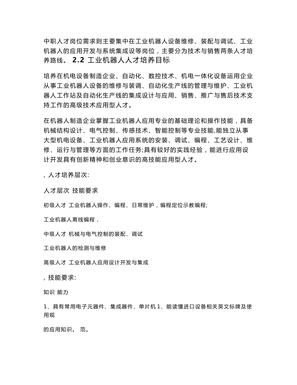 XXXX学院_工业机器人专业建设方案.doc_第3页