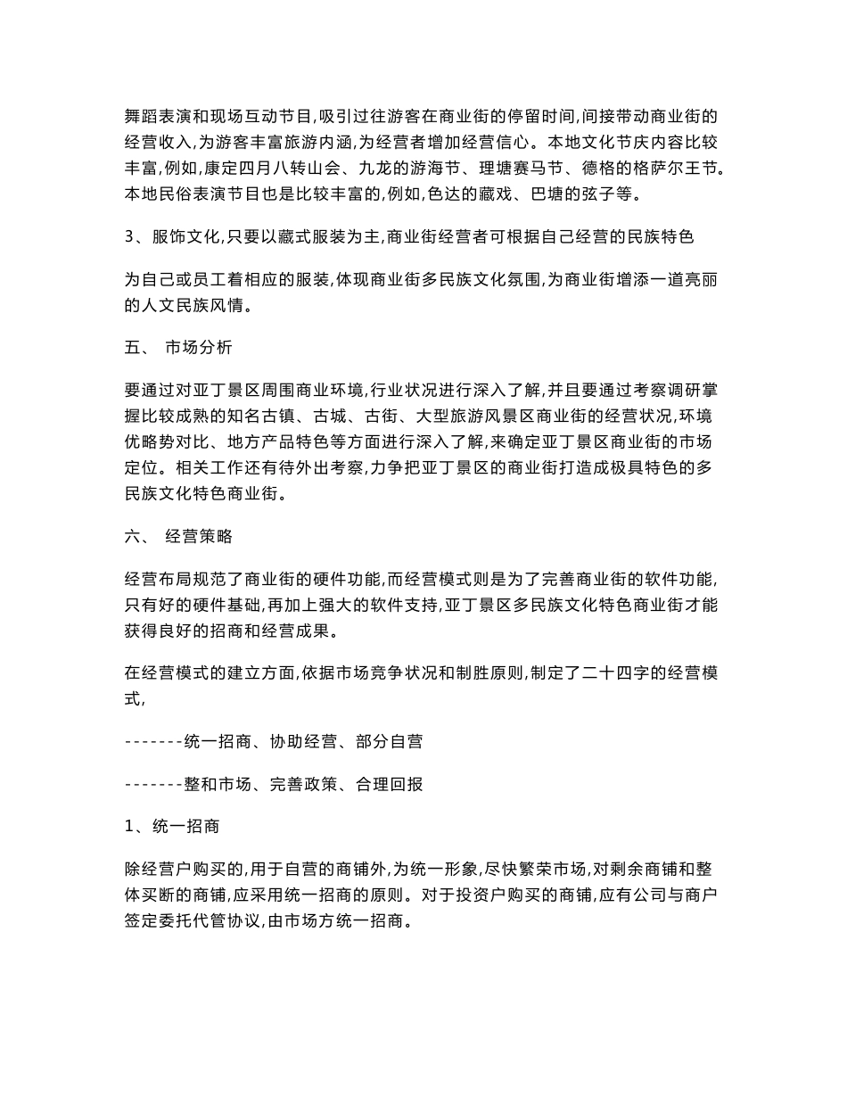 商业街定位和运营方案分析范文_第3页