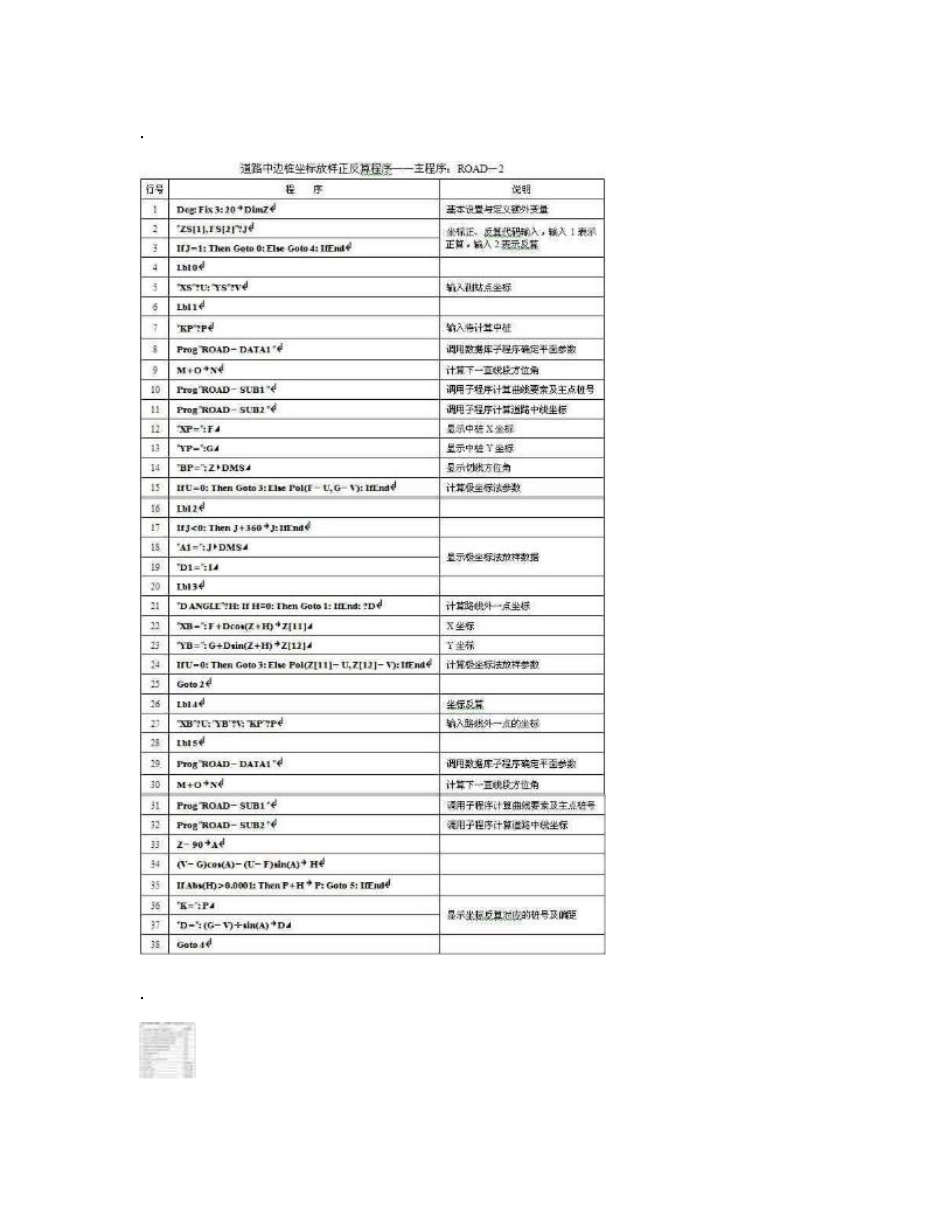 CASIO fx-5800p计算与道路坐标放样计算程序_第3页