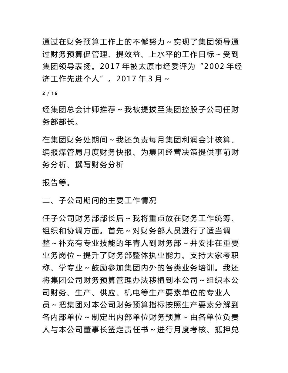高级会计师专业技术工作总结_第3页