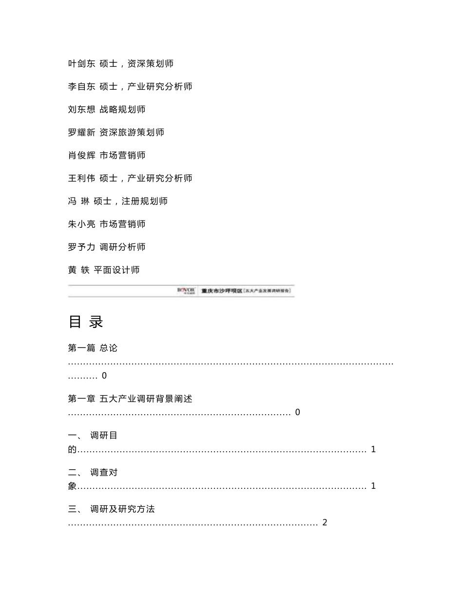 重庆市沙坪坝区五大产业发展调研报告_第2页