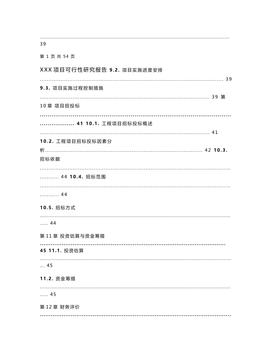 项目可行性研究报告模板范文_第3页