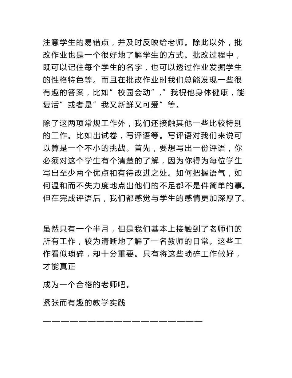 汉语国际教育专业实习报告_第2页