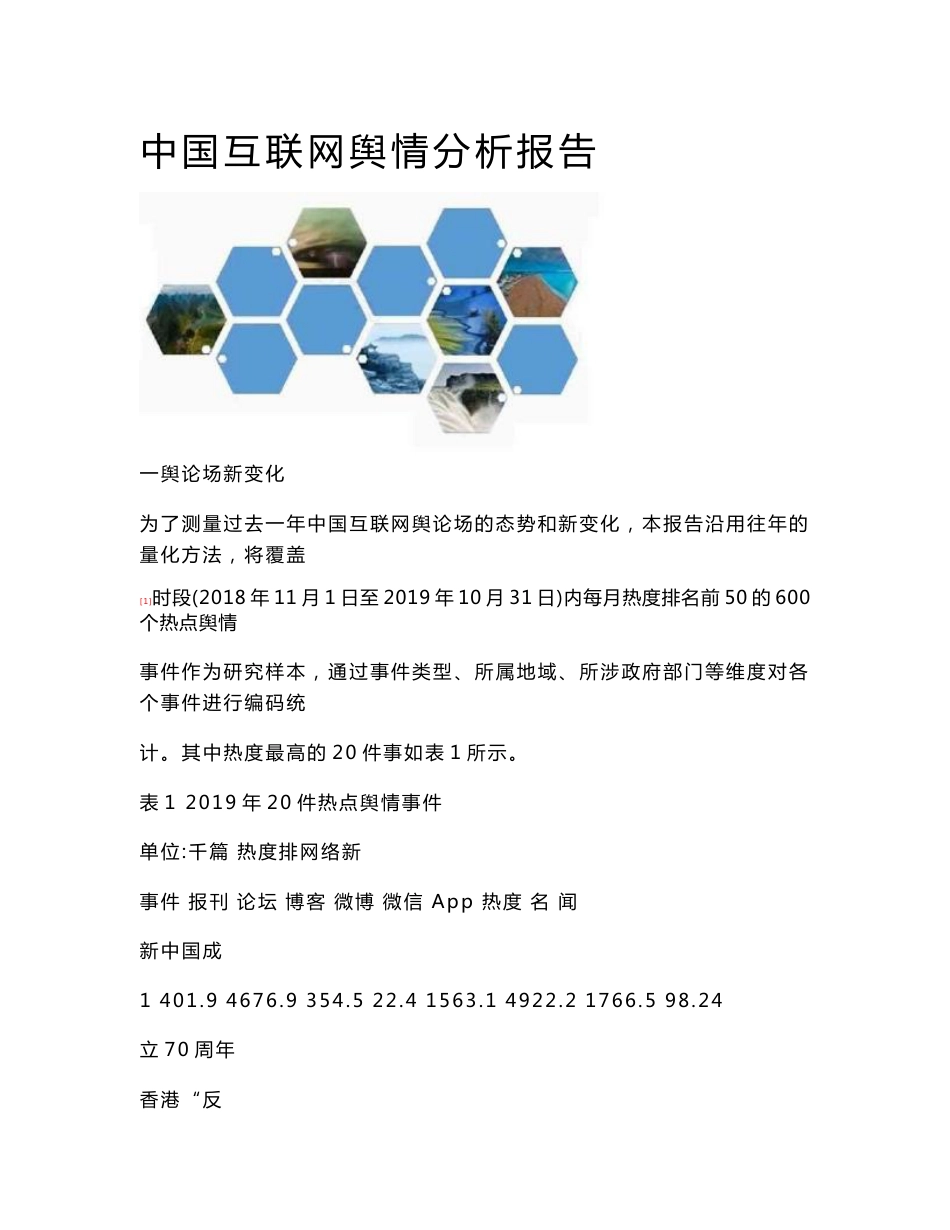 中国互联网舆情分析报告_第1页