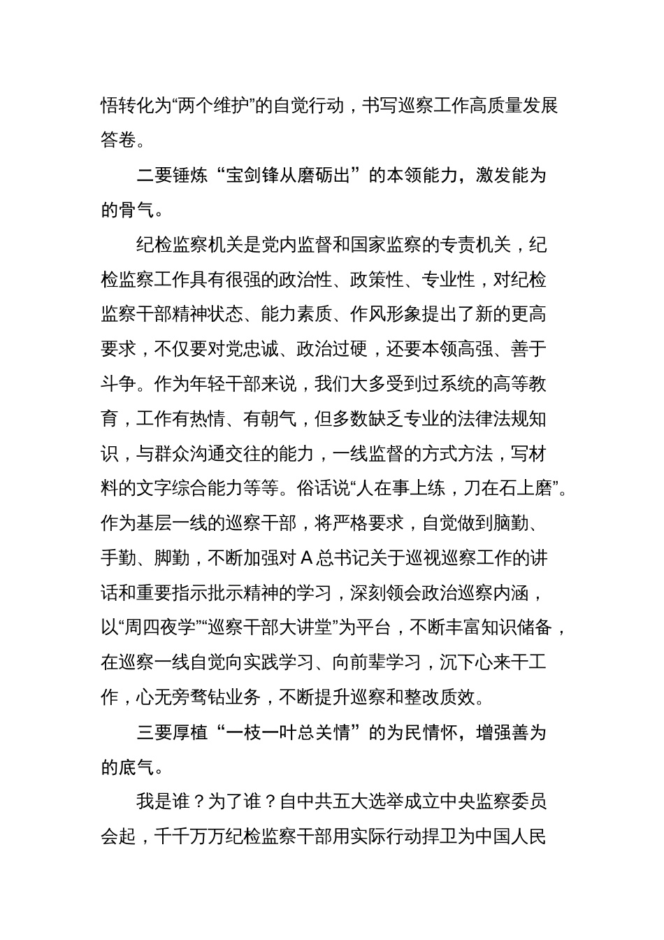 2023巡察纪检监察干部队伍教育整顿检视整治环节学习心得体会研讨发言_第2页