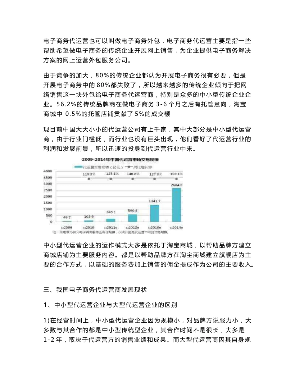 浅析我国中小型电子商务代运营商的发展  毕业论文_第3页