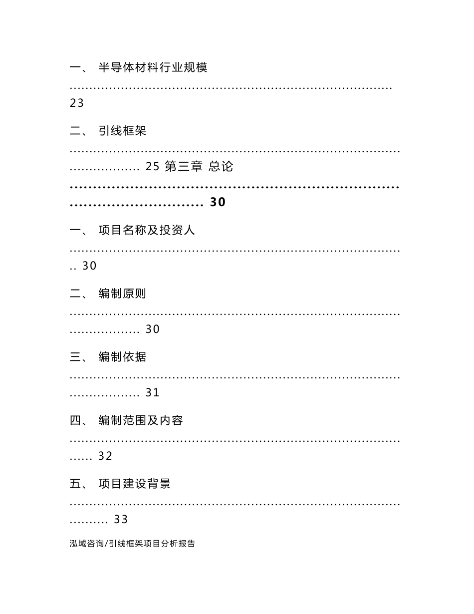 引线框架项目分析报告（模板范本）_第2页