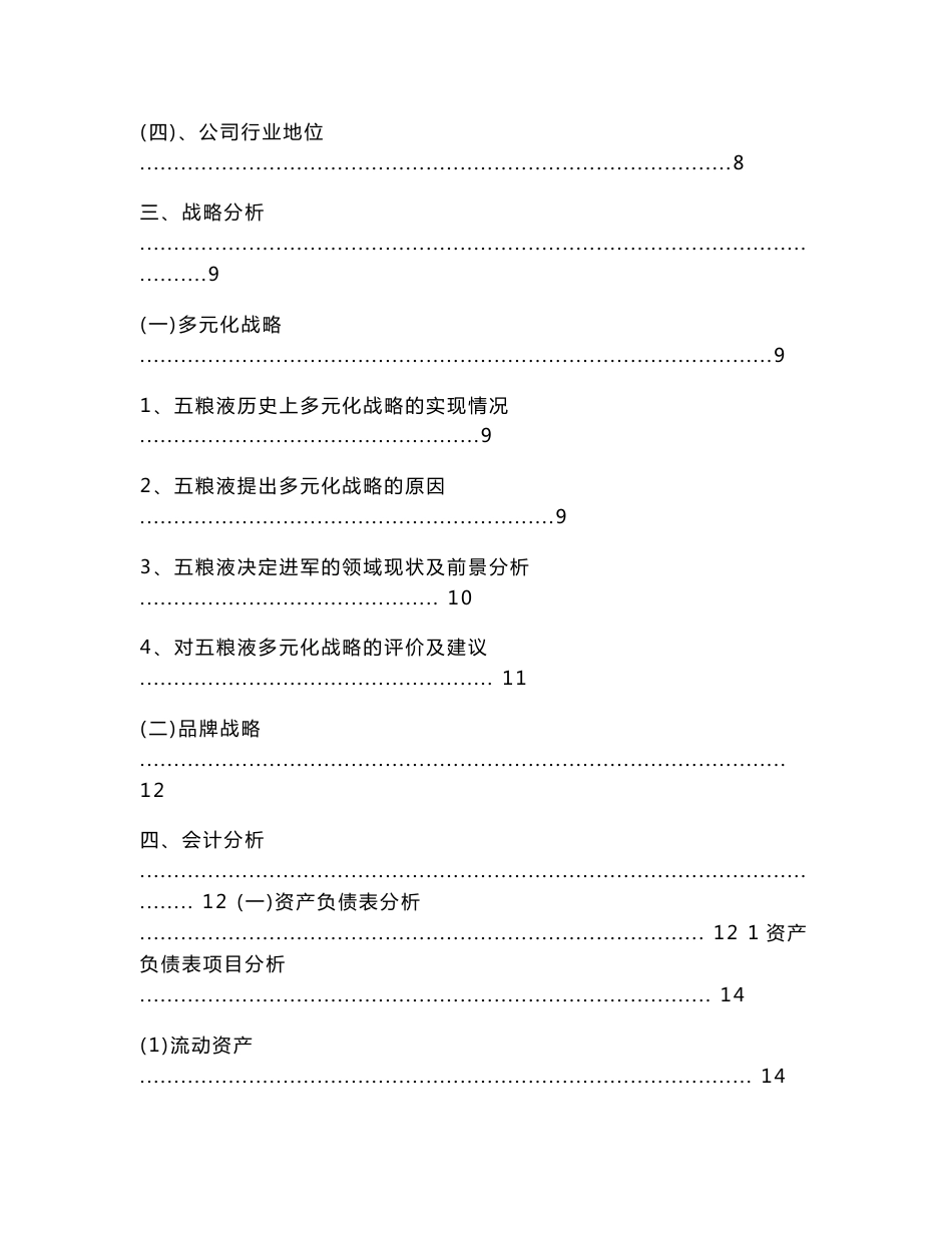 五粮液综合财务分析报告_第2页