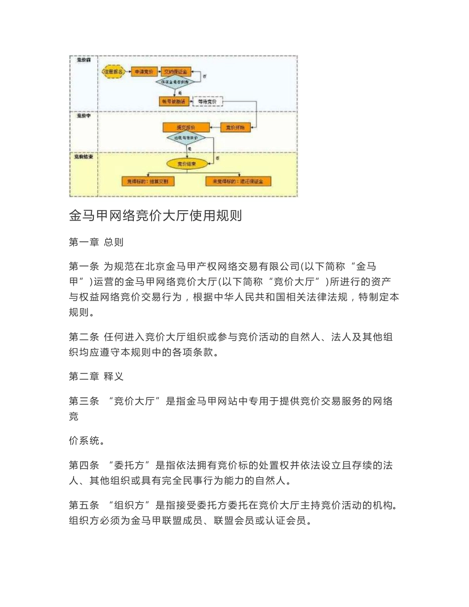 金马甲网络竞价大厅服务指南_第3页