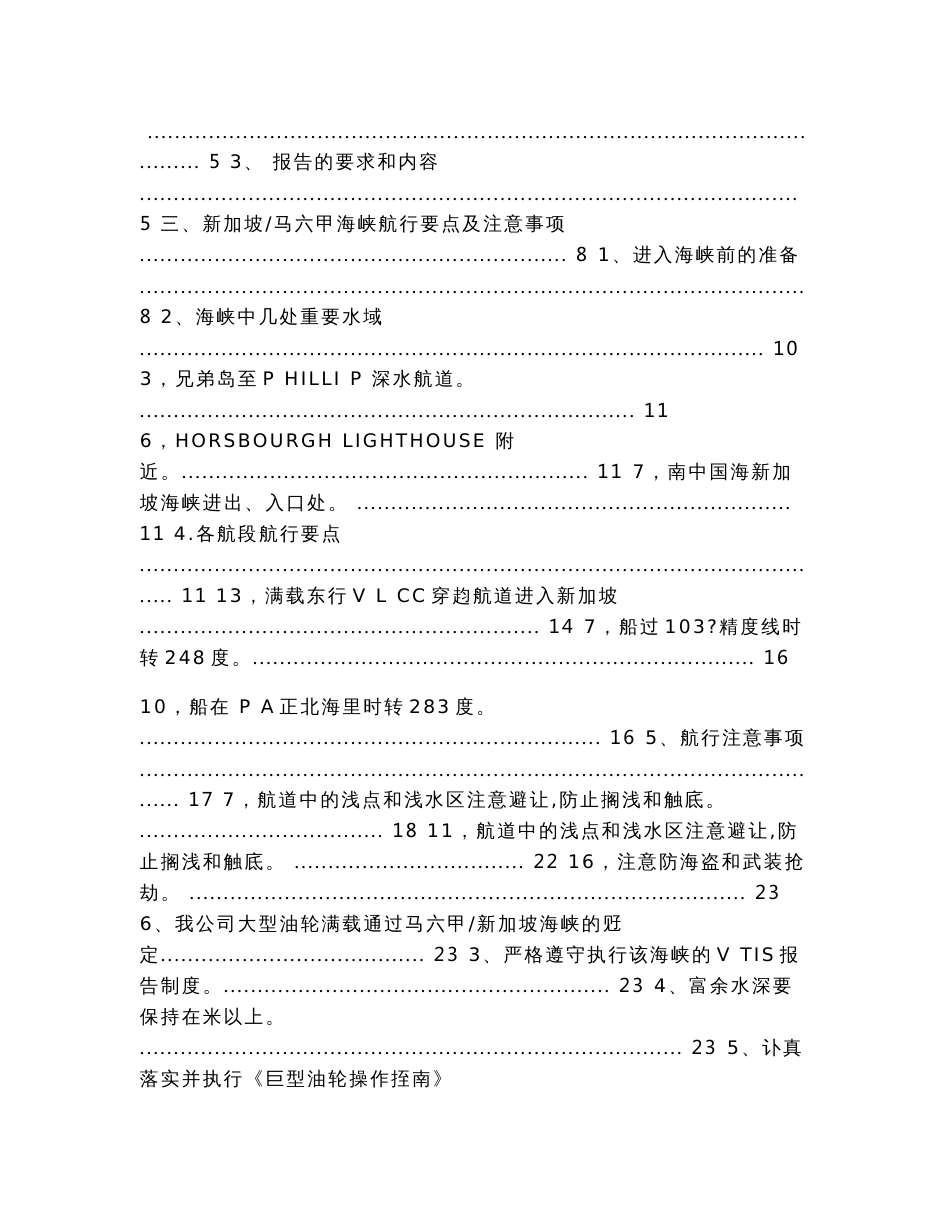 新加坡马六甲海峡航行安全操作指南（实用应用文）_第2页