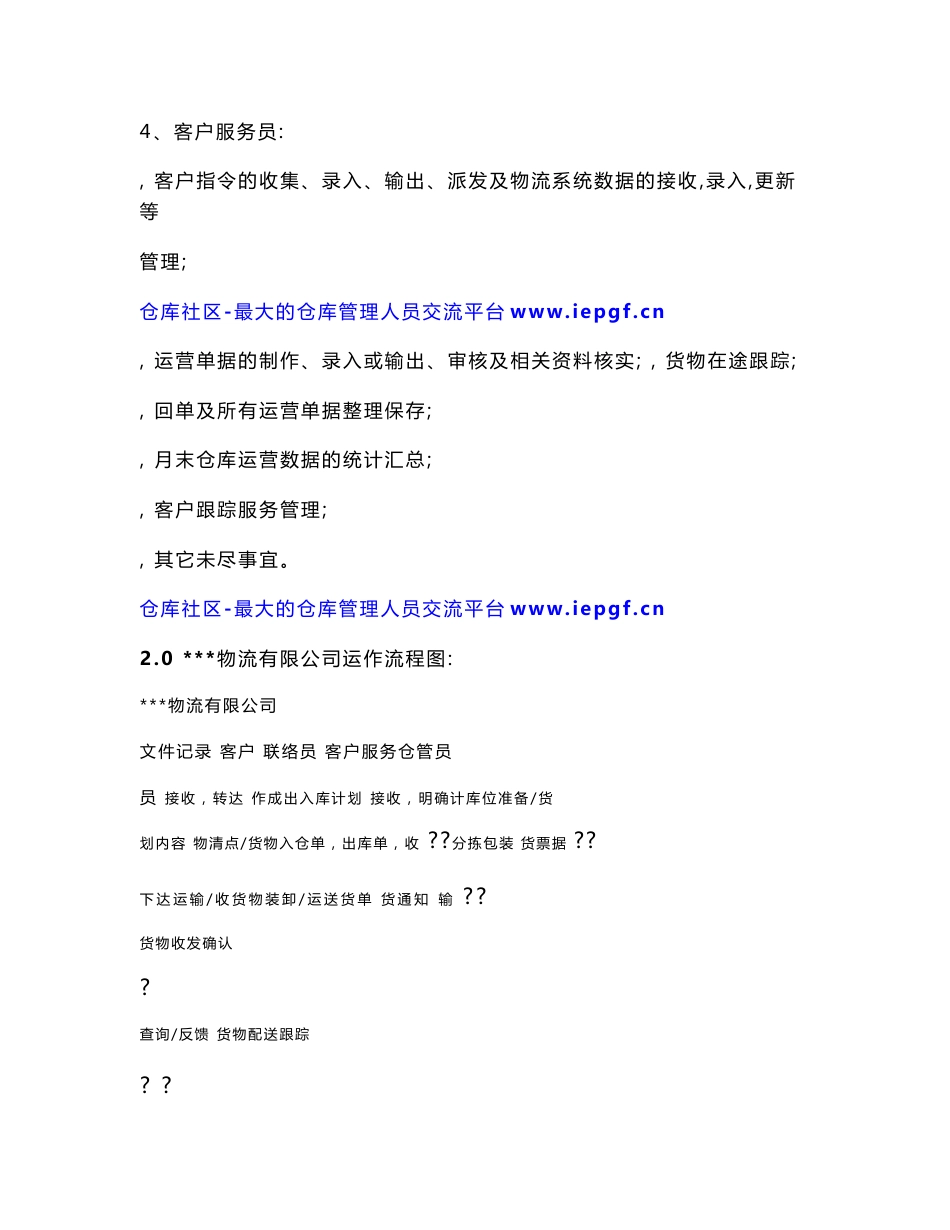 仓储部标准作业程序,宝供物流仓储SOP管理程序doc_第3页