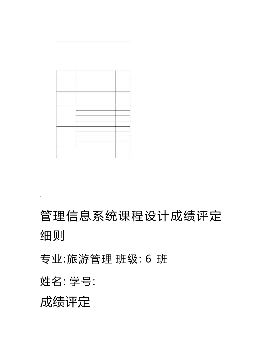 管理信息系统课程设计实验报告-酒店客房管理系统范文参考_第3页