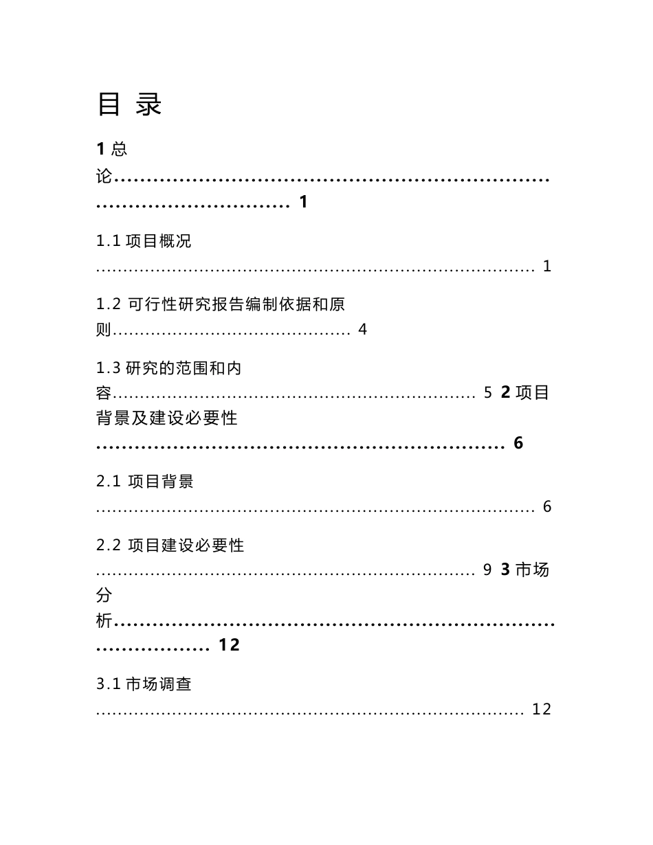 年产20亿瓦时锂离子动力电池生产线建设项目可行性研究报告_第1页