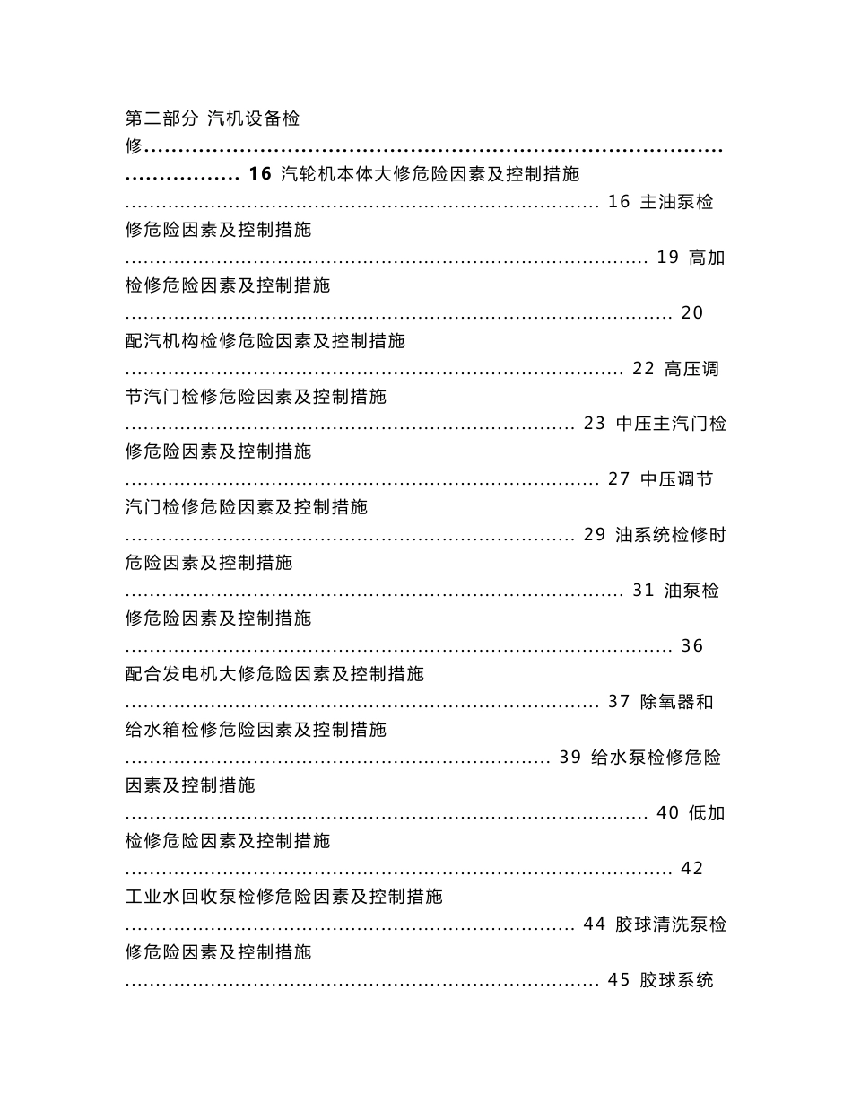 300MW机组检修工作危险点分析预控手册_第2页