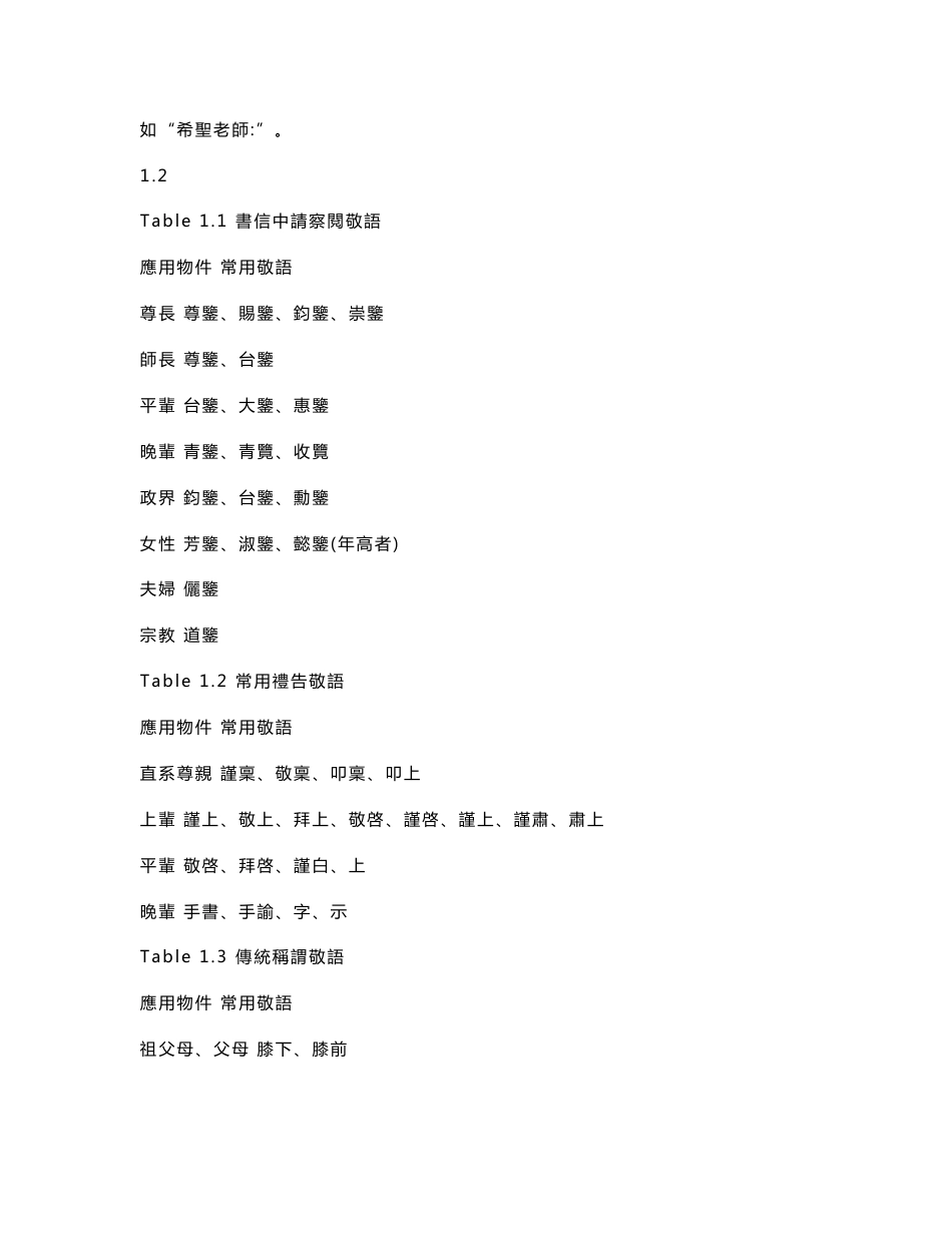 称谓，信件用语等_第2页