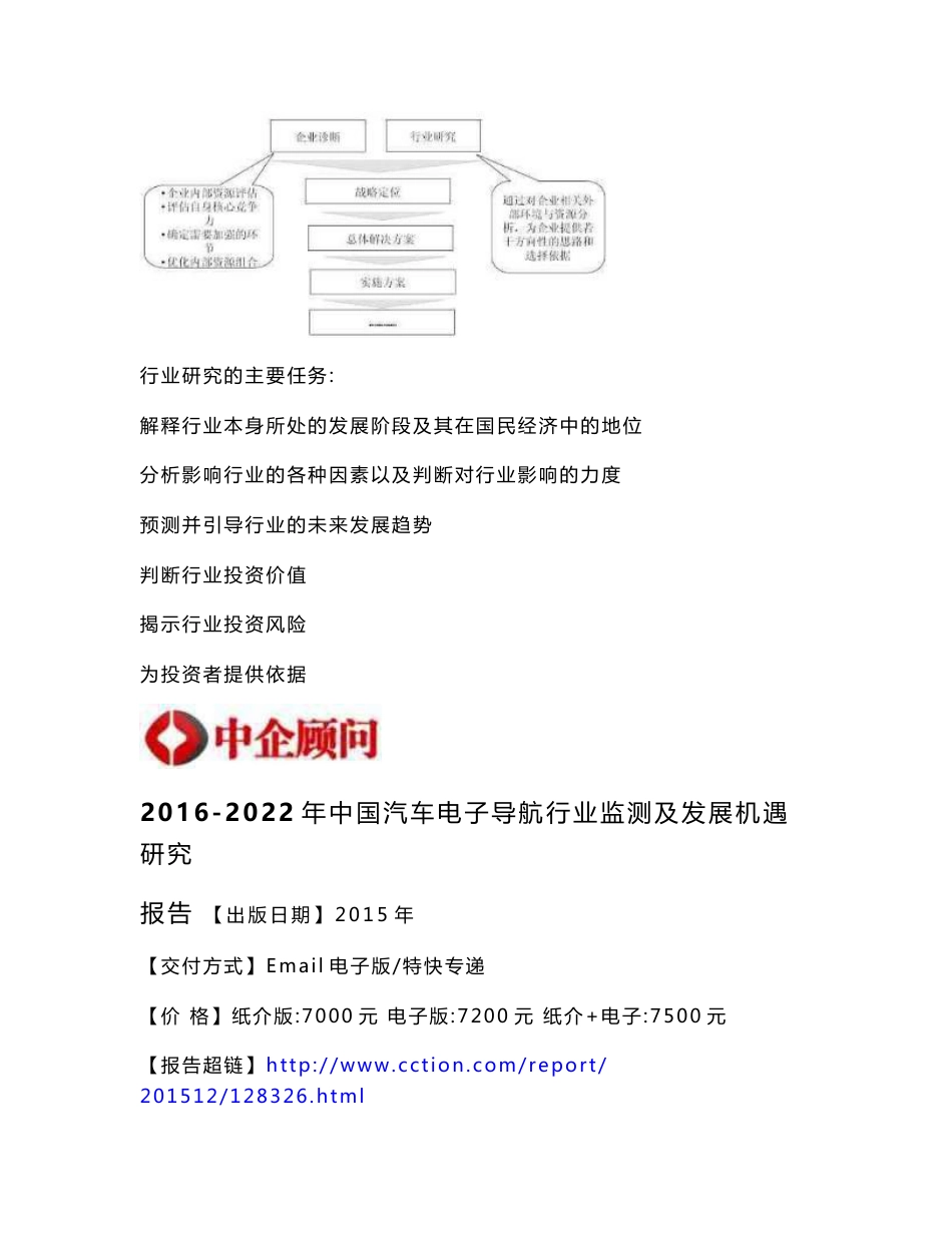 2016-2022年中国汽车电子导航行业监测及发展机遇研究报告_第3页