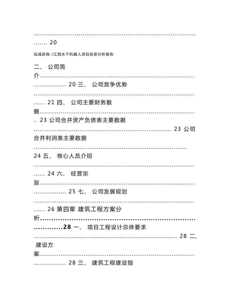 江西水下机器人项目投资分析报告（模板）_第3页