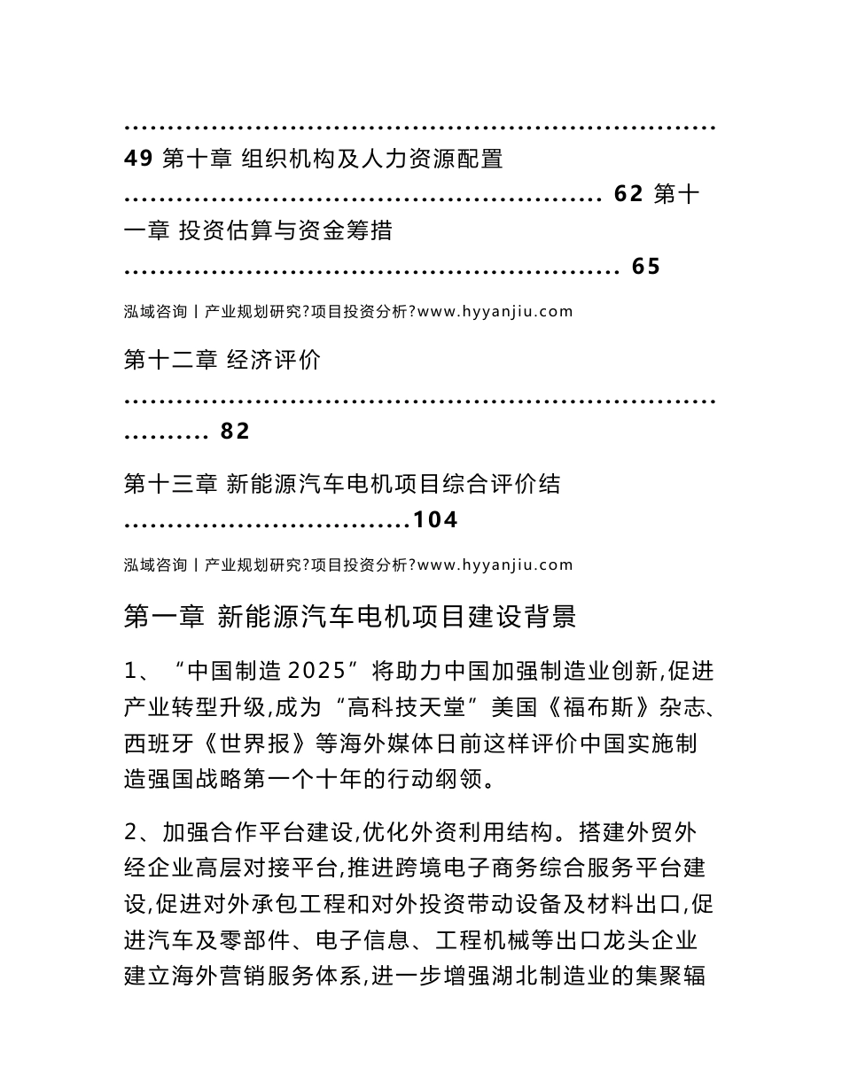 新能源汽车电机项目可行性研究报告_第2页