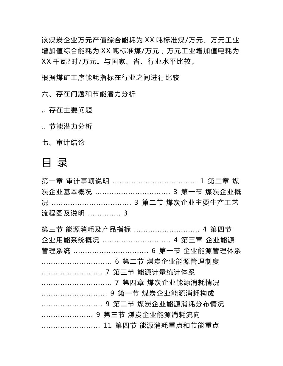 煤炭行业能源审计报告参考范本_第3页