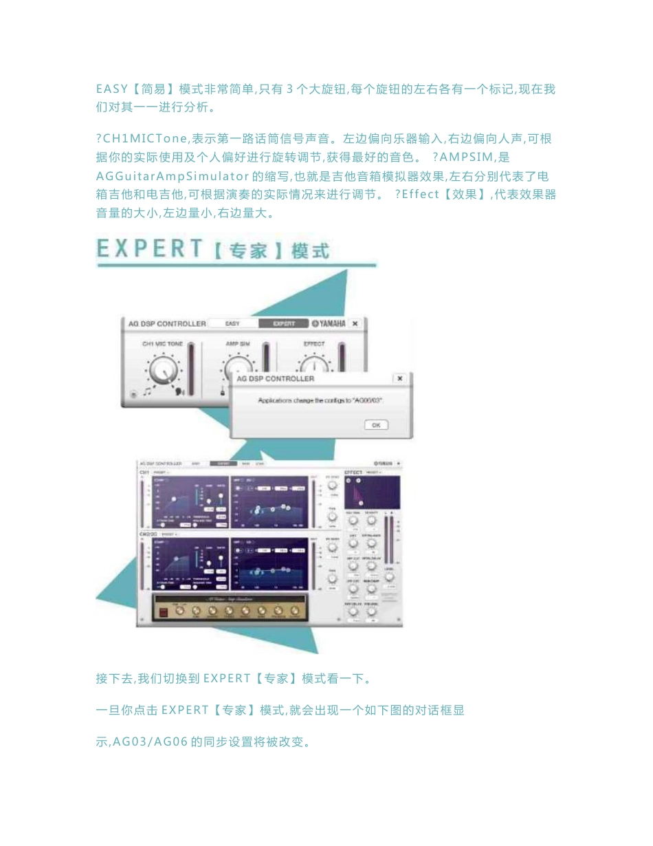 Yamaha雅马哈AG03-AG06--DSP-Controller-使用指南解析_第2页