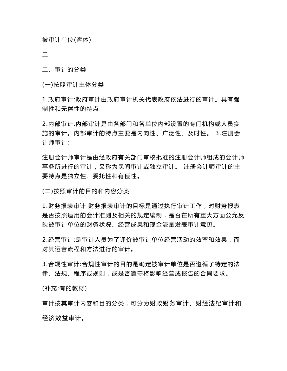 2012山东专升本审计学复习资料_第2页