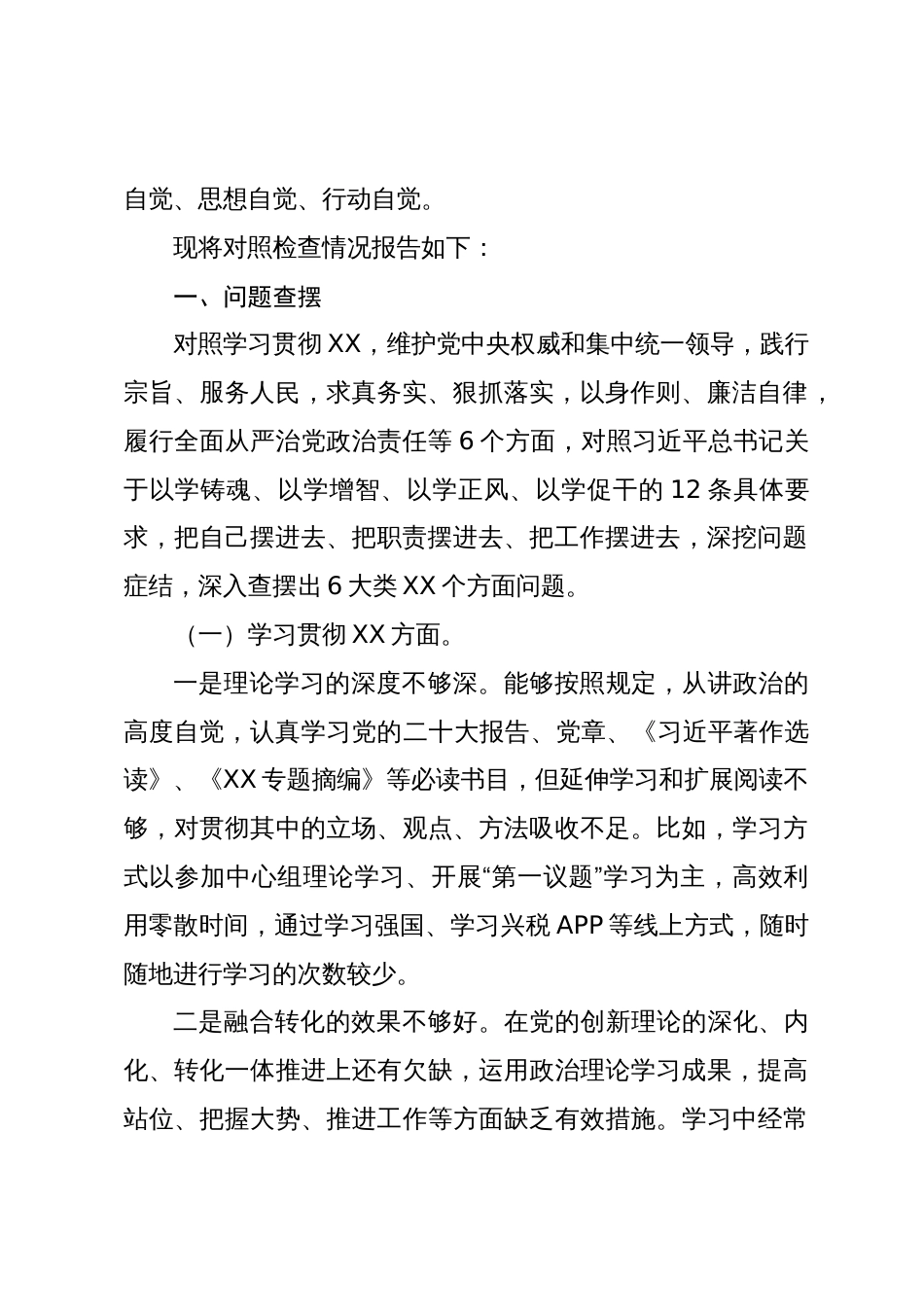 税务局党组书记局长2023-2024年度主题教育专题民主生活会六个方面个人对照检查材料（践行宗旨等6个方面_第2页